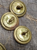 Vtg 23 Piece Military Fashion Button Lot Scoville Waterbury Brass Metal Plastic