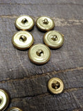Vtg 23 Piece Military Fashion Button Lot Scoville Waterbury Brass Metal Plastic
