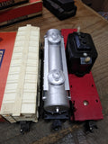 Vtg 3 Piece O Gauge Lionel Train Railroad Car Lot Transformer Tanker Box Cars