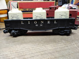 Vtg 2 Pc O Gauge Lionel Train Railroad Car Lot 6112 Gondola w/Tanks 6017 Caboose