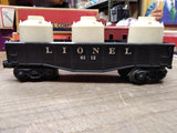 Vtg 2 Pc O Gauge Lionel Train Railroad Car Lot 6112 Gondola w/Tanks 6017 Caboose