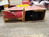 Vtg 2 Pc O Gauge Lionel Train Railroad Car Lot 6112 Gondola w/Tanks 6017 Caboose