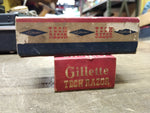 Vtg Gillette Tech Double Edge TTO Safety Razor Date Code X-3 1952 With Box!