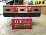 Vtg Gillette Tech Double Edge TTO Safety Razor Date Code X-3 1952 With Box!