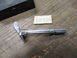 Vtg GEM Micromatic TTO Safety Razor with Bakelite Travel Box Made In The USA!