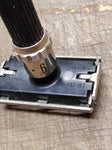 Vtg Gillette Black Beauty Super Adjustable DE TTO Safety Razor 1980 Date Code A1