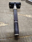 Vtg Gillette Black Beauty Super Adjustable DE TTO Safety Razor 1980 Date Code A1