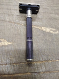 Vtg Gillette Black Beauty Super Adjustable DE TTO Safety Razor 1980 Date Code A1