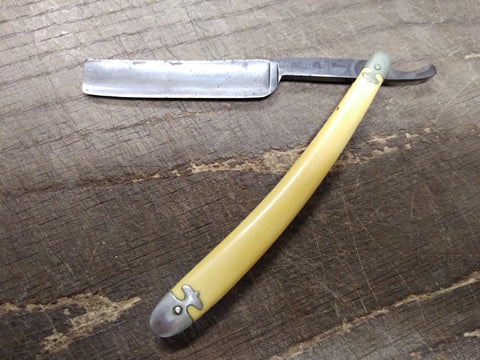 Vtg Companion Straight Shaving Razor Ross W Black Pittsburgh Pa Nice Shape!