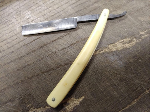 Vtg Genco Army & Navy Straight Shaving Razor Geneva NY USA Nice Shape!