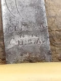 Vtg Genco Army & Navy Straight Shaving Razor Geneva NY USA Nice Shape!
