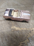Vtg Aurora Cigar Box Speedline Convertible 64 Mustang Pink White Stripe Nice!