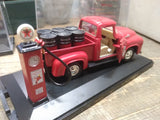 Vtg Road Champ Texaco Diecast 1956 Ford F 100 w/Fire Chief Gas Pump Display Box!