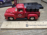 Vtg Road Champ Texaco Diecast 1956 Ford F 100 w/Fire Chief Gas Pump Display Box!