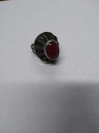 Vtg 925 Sterling Silver Oval Carnelian Stone South West Style Ring Size 7.5