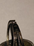 Vtg 925 Sterling Silver Oval Carnelian Stone South West Style Ring Size 7.5