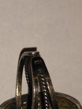 Vtg 925 Sterling Silver Oval Carnelian Stone South West Style Ring Size 7.5