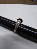 Vtg 925 Sterling Silver Cognac Color Smokey Quartz Faceted Stone Ring Sz 10 Nice