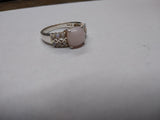 Vtg 925 Sterling Silver Opal Center Stone w/12 Accent Stones Ring Sz 9 Beautiful