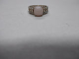 Vtg 925 Sterling Silver Opal Center Stone w/12 Accent Stones Ring Sz 9 Beautiful