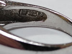 Vtg 925 Sterling Yellow Sapphire Faceted Stone Cocktail Ring Size 8 Beautiful!