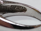 Vtg 925 Sterling Yellow Sapphire Faceted Stone Cocktail Ring Size 8 Beautiful!