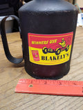 Vtg Eagle 17" Long Neck Oil Can Oiler Winners Use Blakeley's Motor Oil Label