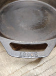 Vtg Lodge 2 USA 14SK Cast Iron Skillet With Smoke Ring 2 Handle 14.75" Dia Nice!
