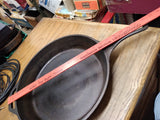 Vtg Lodge 2 USA 14SK Cast Iron Skillet With Smoke Ring 2 Handle 14.75" Dia Nice!