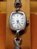 Vtg Womens Bulova Manual Wind Wristwatch 10K RGP Bezel 17J w/Box Parts Repair #1
