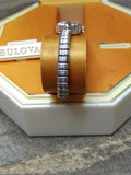 Vtg Womens Bulova Manual Wind Wristwatch 10K RGP Bezel 17J w/Box Parts Repair #1