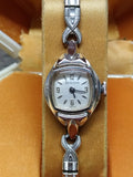 Vtg Womens Bulova Manual Wind Wristwatch 10K RGP Bezel 17J w/Box Parts Repair #2