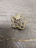 Vtg Danish Royal Army Infantry Regiment Badge Beret Cap Hat Collar Pin Medal