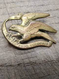 Vtg Danish Hussar Regiment Badge Beret Cap Hat Collar Pin Medal