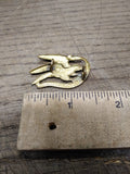 Vtg Danish Hussar Regiment Badge Beret Cap Hat Collar Pin Medal
