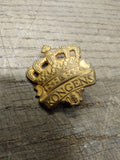 Vtg Danish Army Kongens Kings Jutlandic Regiment Of Foot Badge Beret Cap Pin