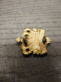 Vtg Danish Army Kongens Kings Jutlandic Regiment Of Foot Badge Beret Cap Pin