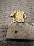 Vtg Danish Army Kongens Kings Jutlandic Regiment Of Foot Badge Beret Cap Pin