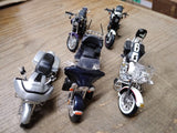 Vtg Maisto 5 Piece Harley Davidson Motorcycle Lot 1:18 Scale Diecast/Plastic