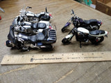 Vtg Maisto 5 Piece Harley Davidson Motorcycle Lot 1:18 Scale Diecast/Plastic