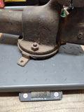 Vtg Bench Vice Pa Railroad Keystone Logo PATD PRR Shop USA 4" jaws Swivel Tools!
