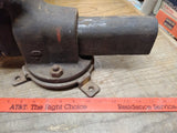 Vtg Bench Vice Pa Railroad Keystone Logo PATD PRR Shop USA 4" jaws Swivel Tools!