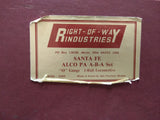 Vtg Right Of Way 5500 Santa Fe Diesel Locomotive Alco PA Set ABA Toy Train Box!