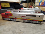 Vtg Right Of Way 5500 Santa Fe Diesel Locomotive Alco PA Set ABA Toy Train Box!