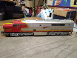 Vtg Right Of Way 5500 Santa Fe Diesel Locomotive Alco PA Set ABA Toy Train Box!