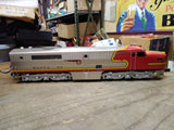 Vtg Right Of Way 5500 Santa Fe Diesel Locomotive Alco PA Set ABA Toy Train Box!
