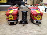Vtg Right Of Way 5500 Santa Fe Diesel Locomotive Alco PA Set ABA Toy Train Box!