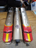 Vtg Right Of Way 5500 Santa Fe Diesel Locomotive Alco PA Set ABA Toy Train Box!