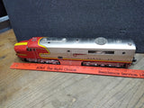 Vtg Right Of Way 5500 Santa Fe Diesel Locomotive Alco PA Set ABA Toy Train Box!