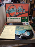 Vtg 1965 JC Penneys by Marx HO Road Race Slot Car Set Double Loop & Mountain Box